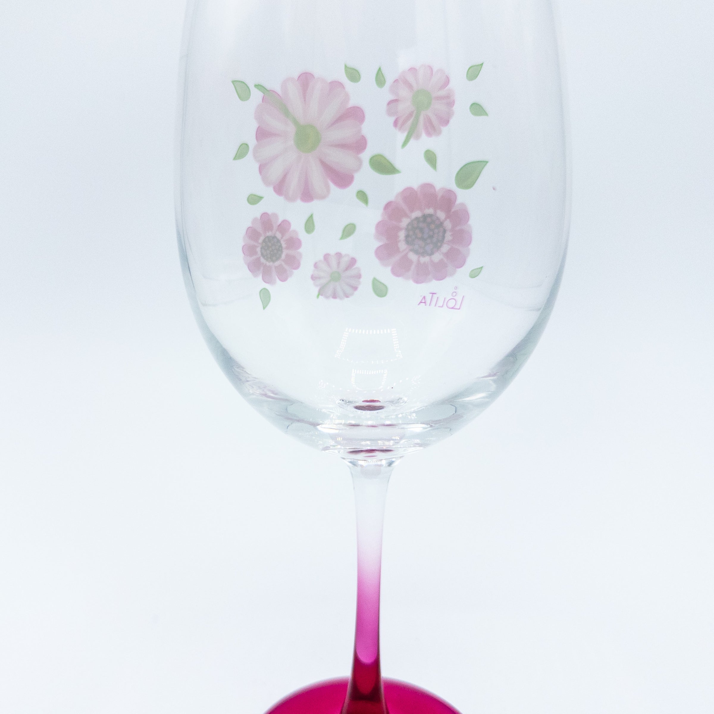 snoopy wine glass Sieger Design United Labels Flower Strip
